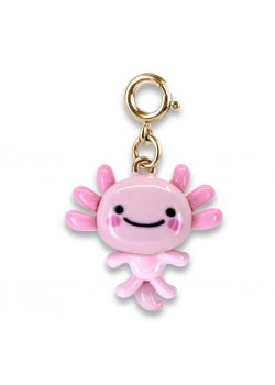 Charm It! Gold Swivel Axolotl Charm